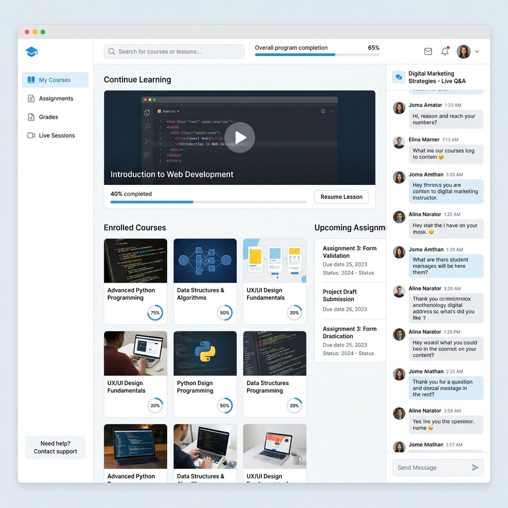 EdTech Platform — screenshot 1