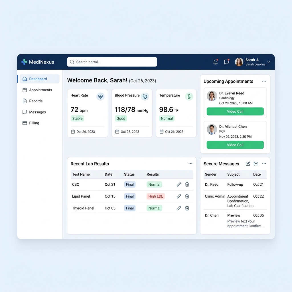 HealthCare Portal — screenshot 1