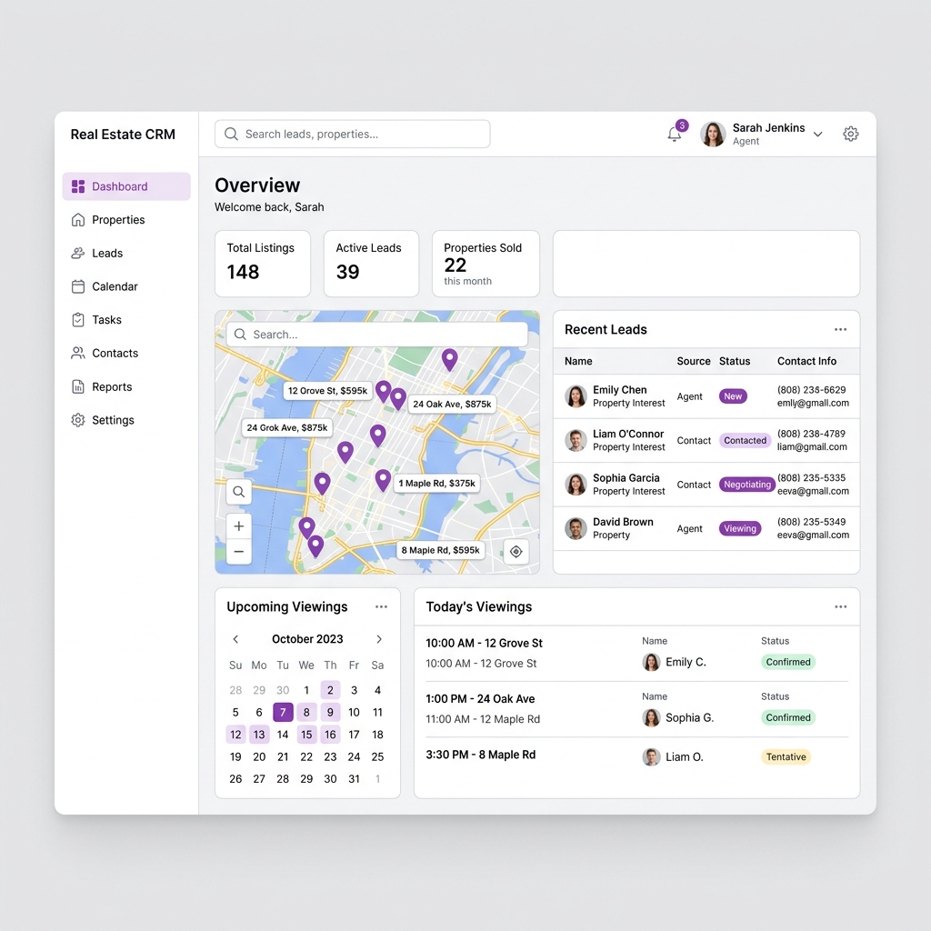 Real Estate CRM — screenshot 1
