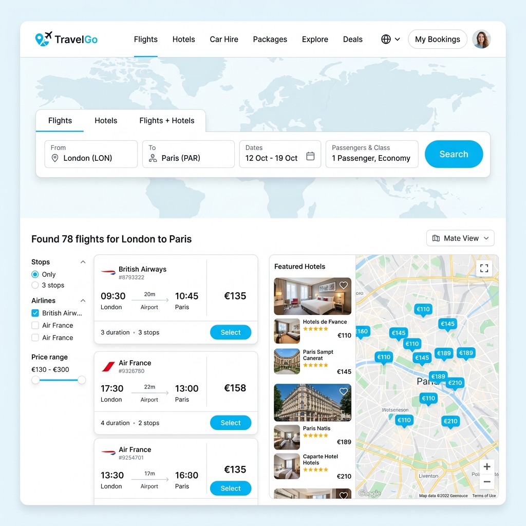 Travel Booking — screenshot 1